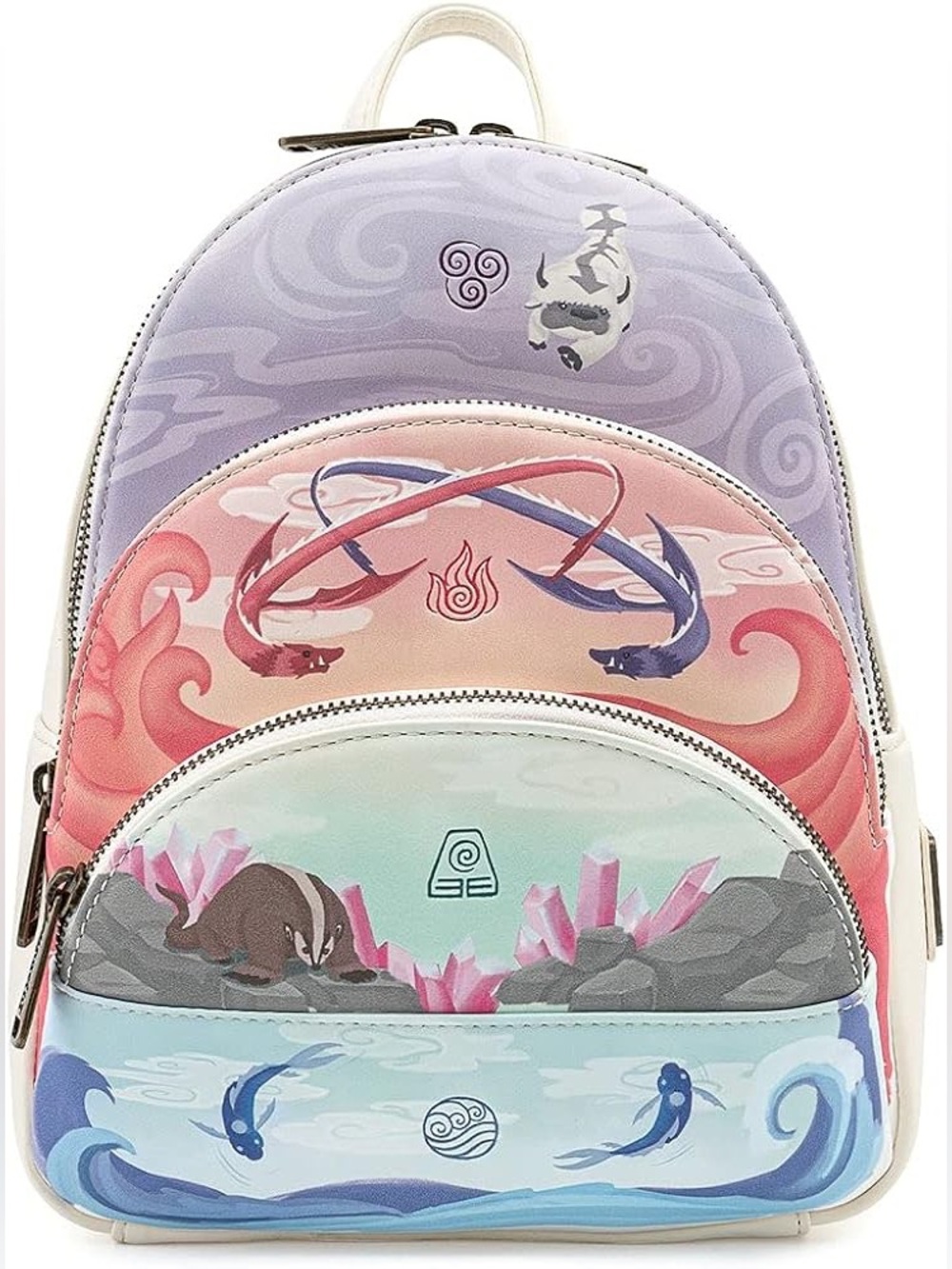 Loungefly Nickelodeon Avatar The Last Airbender 4 Elements Mini Backpack NWOT